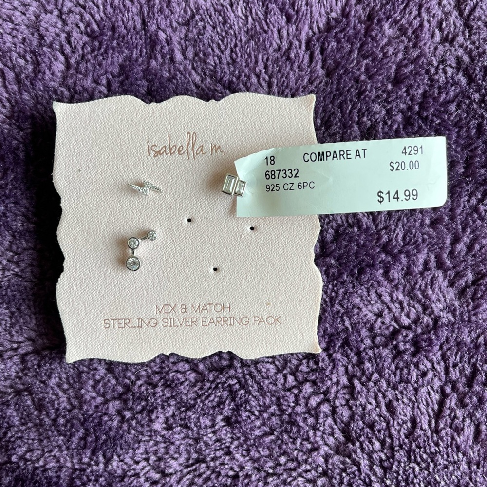 NWT Mix & Match Sterling Silver Studs